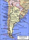 Kaart Argentinie en Bolivia