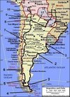 Kaart Brazilie-Uruguay