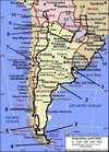 Kaart Brazilie-Uruguay
