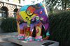 Talrijke geschilderde olifanten in Antwerpen